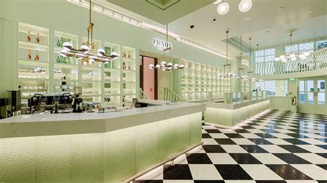 prada coffee shop harrods|prada's pop up cafe.